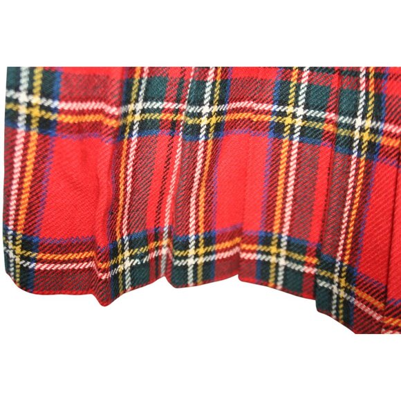 VTG Archie Brown & Sons Girls Wool Plaid Kilt Jumper Size 10/12 Tartan Heritage - Picture 2 of 9
